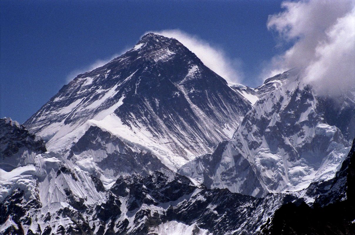 10 Everest and Lhotse Close Up From Nameless Fangs North Of Gokyo